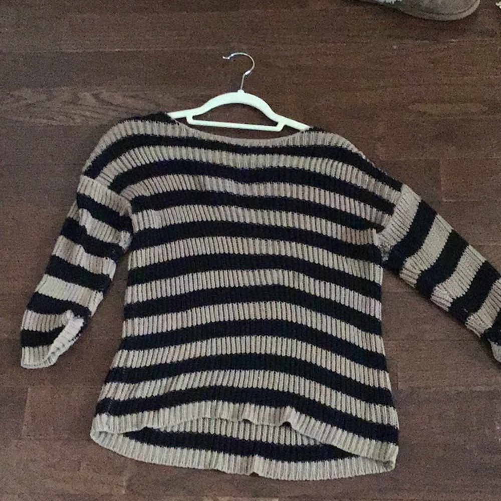 Cotton On | Unworn Striped Brown and Black Sweater